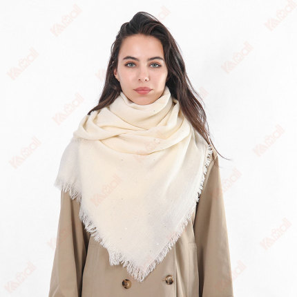 ladies scarf daily commuting ivory